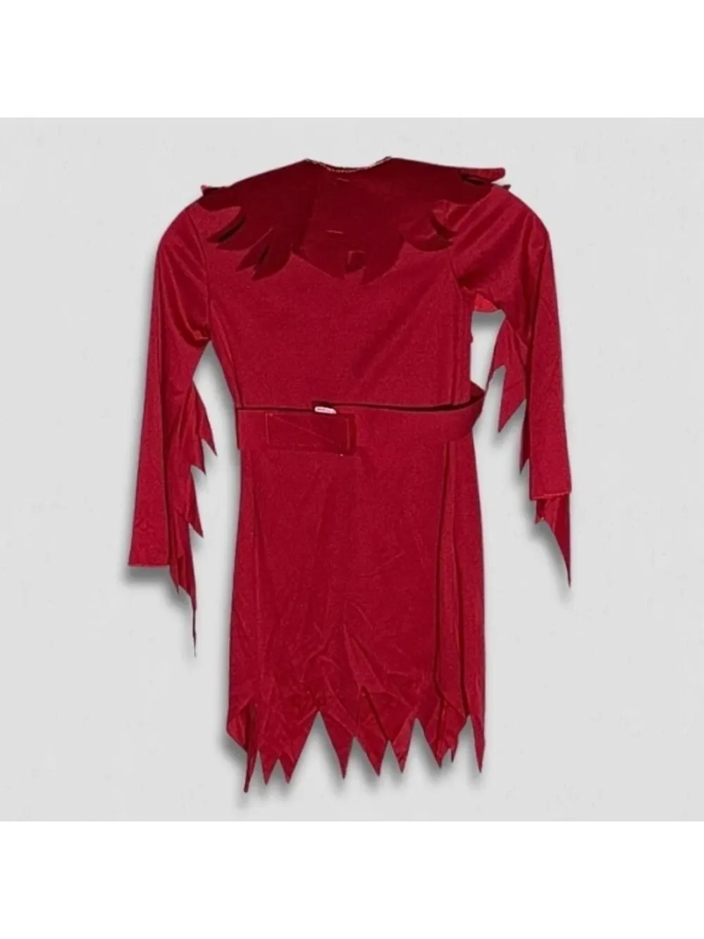 NIB Devious Devil Girls Costume Set Dress/Collar/Headband Red 4-6